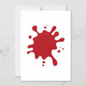 Carte magnétique minimale rouge tomate Splash (per (Recto)