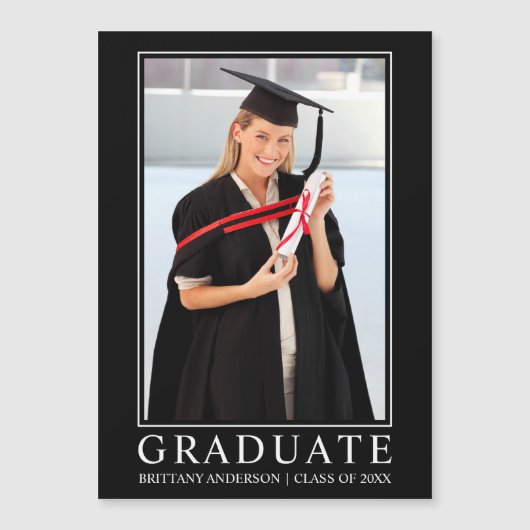 Carte magnétique minimaliste moderne (Devant)