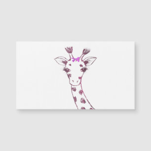 Carte Magnétique Mme Giraffe Cute Sarcastic Design