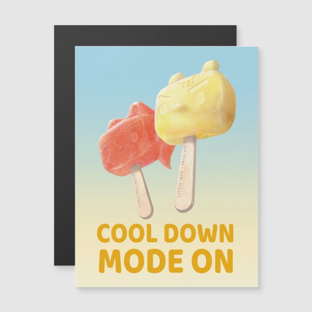 Carte Magnétique Mode Refroidissement Activé : Popsicles Iron T et  (Devant / Derrière)