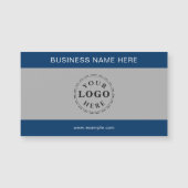 Carte Magnétique Modern Clean Look Custom Magnetic Business Card (Devant)