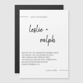 Carte magnétique moderne (Devant / Derrière)