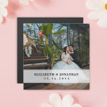 Carte Magnétique Moderne Chic Minimaliste Couple Photo Mariage Fave<br><div class="desc">Moderne Chic Minimaliste Couple Photo Mariage Faveurs</div>