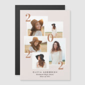 Carte Magnétique Moderne multi photo graphique géométrique terre cu (Devant / Derrière)