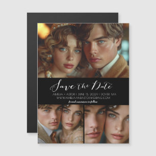 Carte Magnétique Moderne Simple Script Collage Enregistrer l'aimant