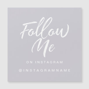 Carte Magnétique Moderne tendance Violet médias sociaux Suivez-moi 