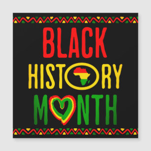 Carte Magnétique Mois noir, Juneteenth, Mois de l'histoire des Noir