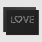 Carte Magnétique Mon amour (Devant / Derrière)