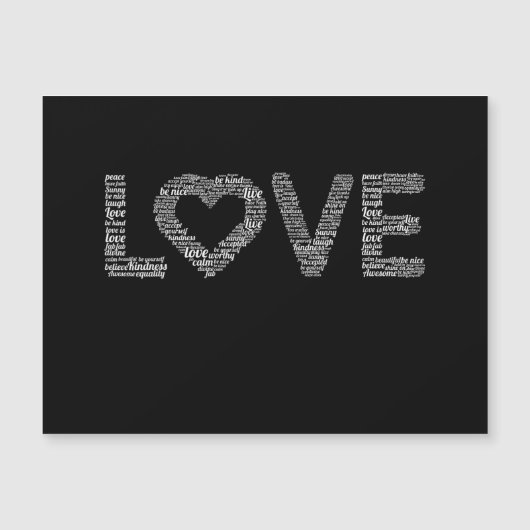 Carte Magnétique Mon amour (Devant)