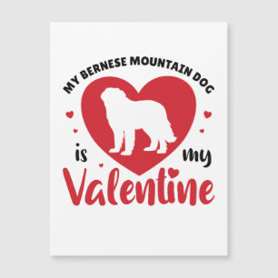 Carte Magnétique Mon chien de montagne bernois est mon doux chien d