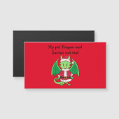 Carte Magnétique Mon dragon de chien a dit (Devant / Derrière)