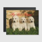 Carte Magnétique Mon meilleur chiot (Devant / Derrière)