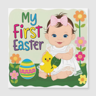 Carte Magnétique Mon premier Pâques enfants