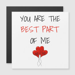 Carte Magnétique Monogramme Vous êtes la meilleure partie de moi Va