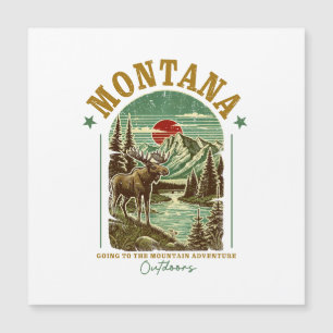 Carte Magnétique Montana Nature - Faune, Montagnes, Rivière
