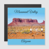 Carte Magnétique Monument Valley Arizona Magnetic Card (Devant / Derrière)