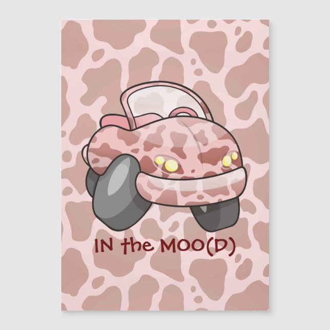 Carte Magnétique Moo Car (Devant)