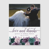 Carte Magnétique Moody Boho | Ajouter un aimant de Merci photo Turq (Devant)