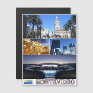 Carte Magnétique Mosaïque Montevideo - Uruguay -