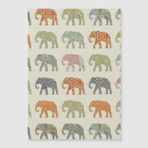 Carte Magnétique Motif animal coloré éléphant