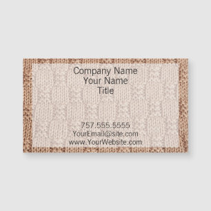 Carte Magnétique Motif Bubble Knit Stitch par Shirley Taylor