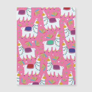 Carte Magnétique Motif de lama mignon
