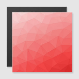 Carte Magnétique Motif de maille géométrique à dégradé rouge