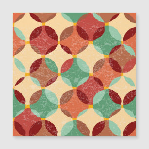 Carte Magnétique Motif de mosaïque circulaire, illustration géométr