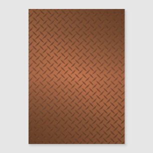 Carte Magnétique Motif de plaque de cuivre diamanté