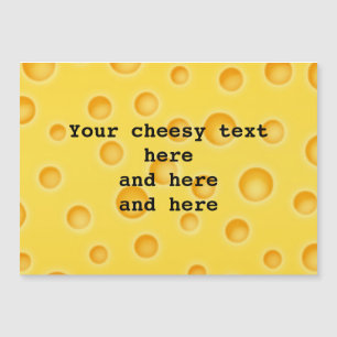 Carte Magnétique Motif de texture au fromage suisse