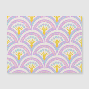 Carte Magnétique Motif en coquille de couleur pastel