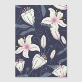 Carte Magnétique motif Fleurs vintages (Devant)