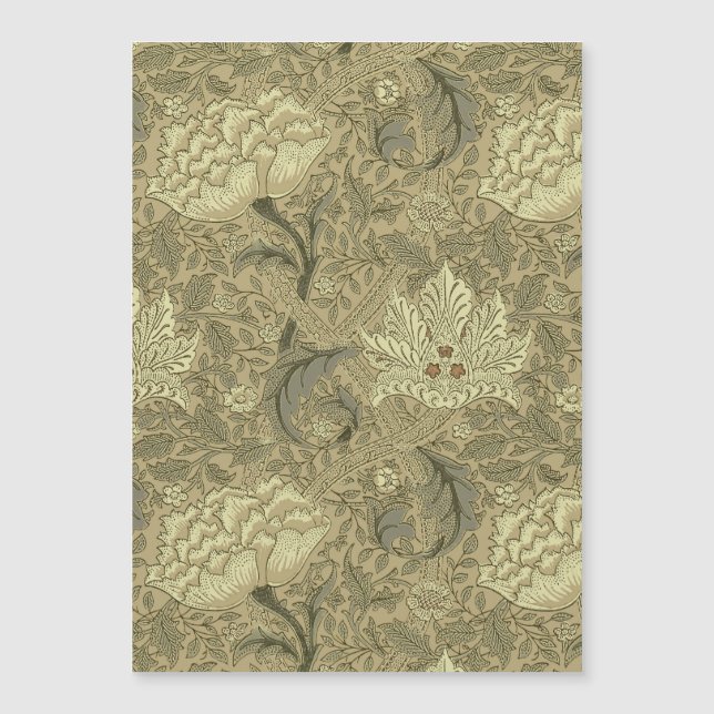 Carte Magnétique Motif floral William Morris Windrush : Vintage (Devant)