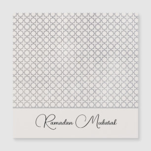 Carte Magnétique Motif géométrique beige islamique