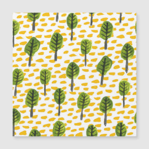 Carte Magnétique Motif Naïve Green Black Tree