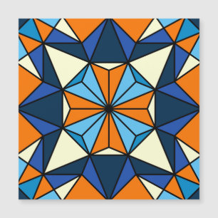 Carte Magnétique Motif oriental arabe géométrique sans couture