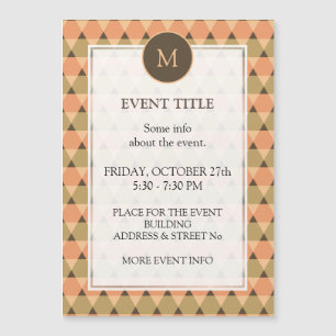 Carte Magnétique Motif triangles