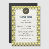 Carte Magnétique Motif triangles (Devant / Derrière)