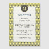 Carte Magnétique Motif triangles (Devant)