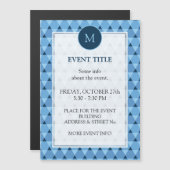 Carte Magnétique Motif triangles (Devant / Derrière)