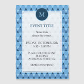 Carte Magnétique Motif triangles (Devant)