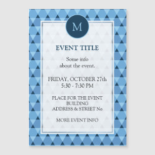 Carte Magnétique Motif triangles