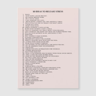 Carte Magnétique Motivation auto-soignante rose