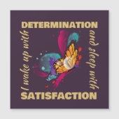 Carte Magnétique Motivation du papillon à l'aquarelle (Devant)