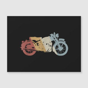 Carte Magnétique Moto style rétro Vintage