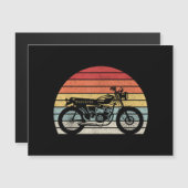 Carte Magnétique Motorcycle vintage (Devant / Derrière)