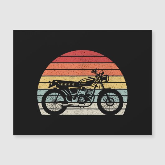 Carte Magnétique Motorcycle vintage (Devant)