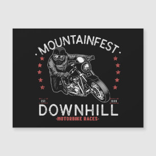 Carte Magnétique Mountainfest Downhill Motorbike Race Moteur graphi