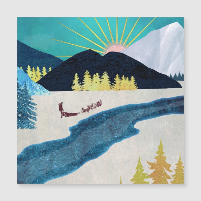 Carte Magnétique Musher du matin (Devant)