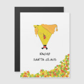 Carte Magnétique Nacho Santa avec des frites (Devant / Derrière)